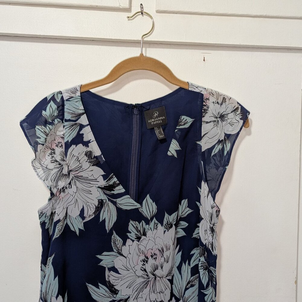 Adrianna Papell Shift Floral Dress - Picture 2 of 6